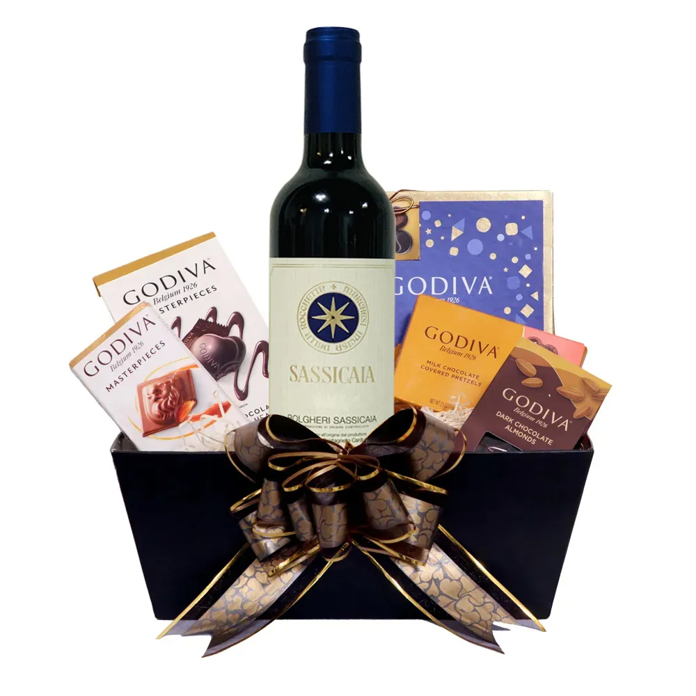 Tenuta San Guido Sassicaia Bolgheri & Godiva Gift Basket